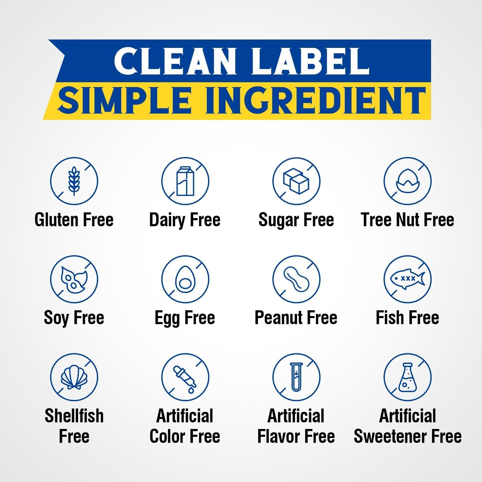 Vitalibre non-GMO label on packaging underscores clean labeling.