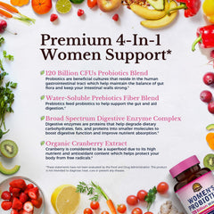 Vitalitown Probiotics cranberry capsule highlights organic cranberry extract.