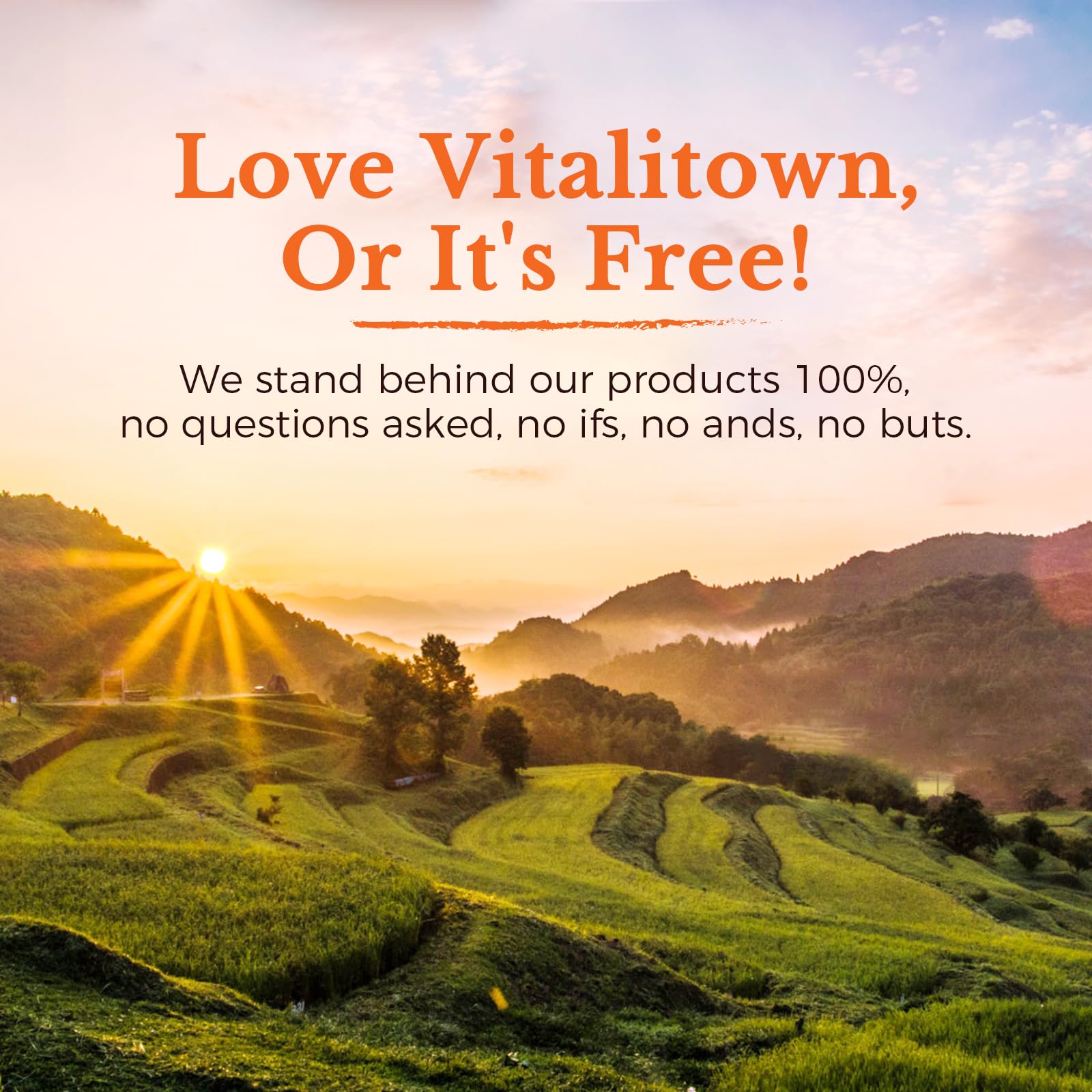 Vitalitown bottle and capsules illustrate balanced calcium support for teeth.