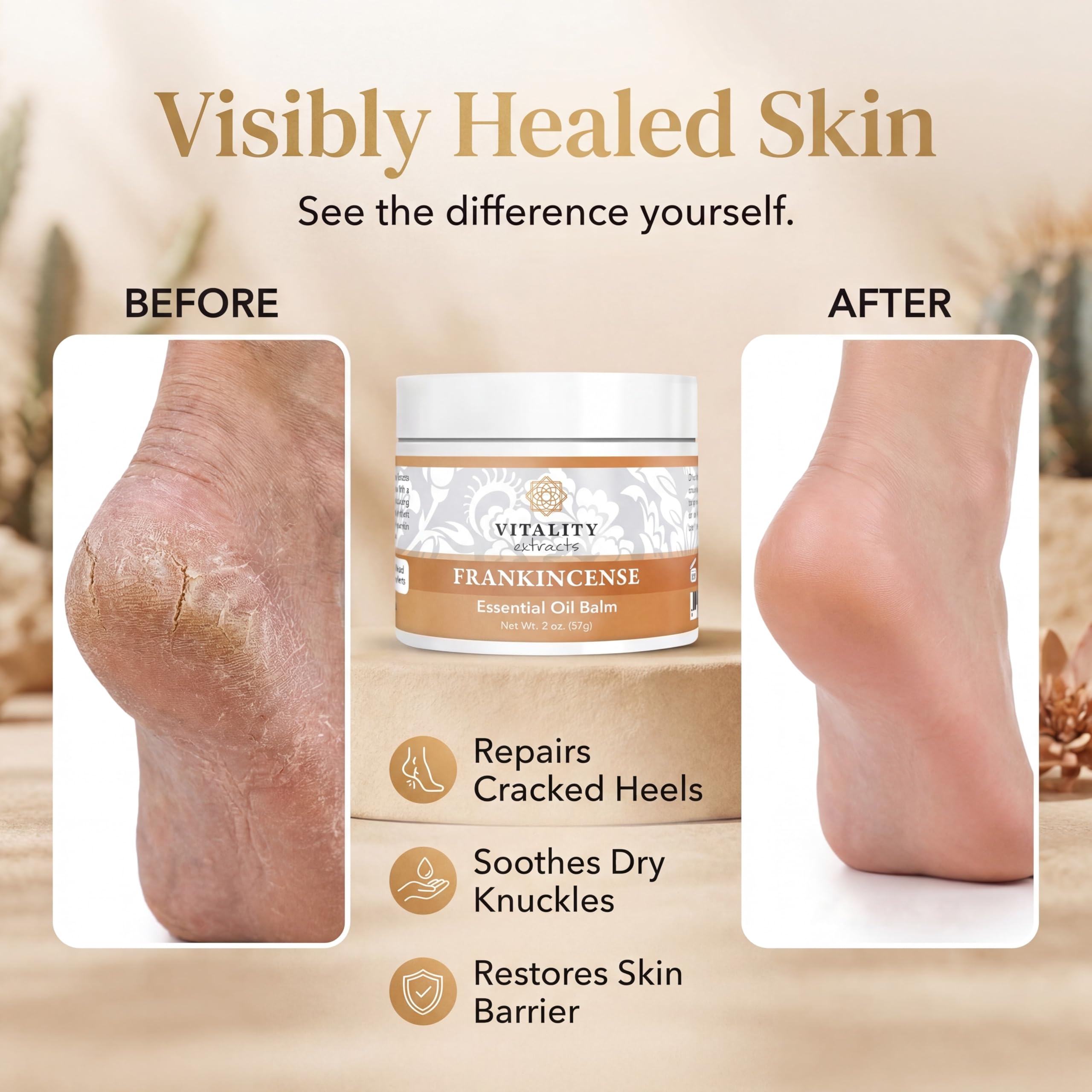 Vitality Frankincense Balm olive oil ingredient supports skin nourishment.