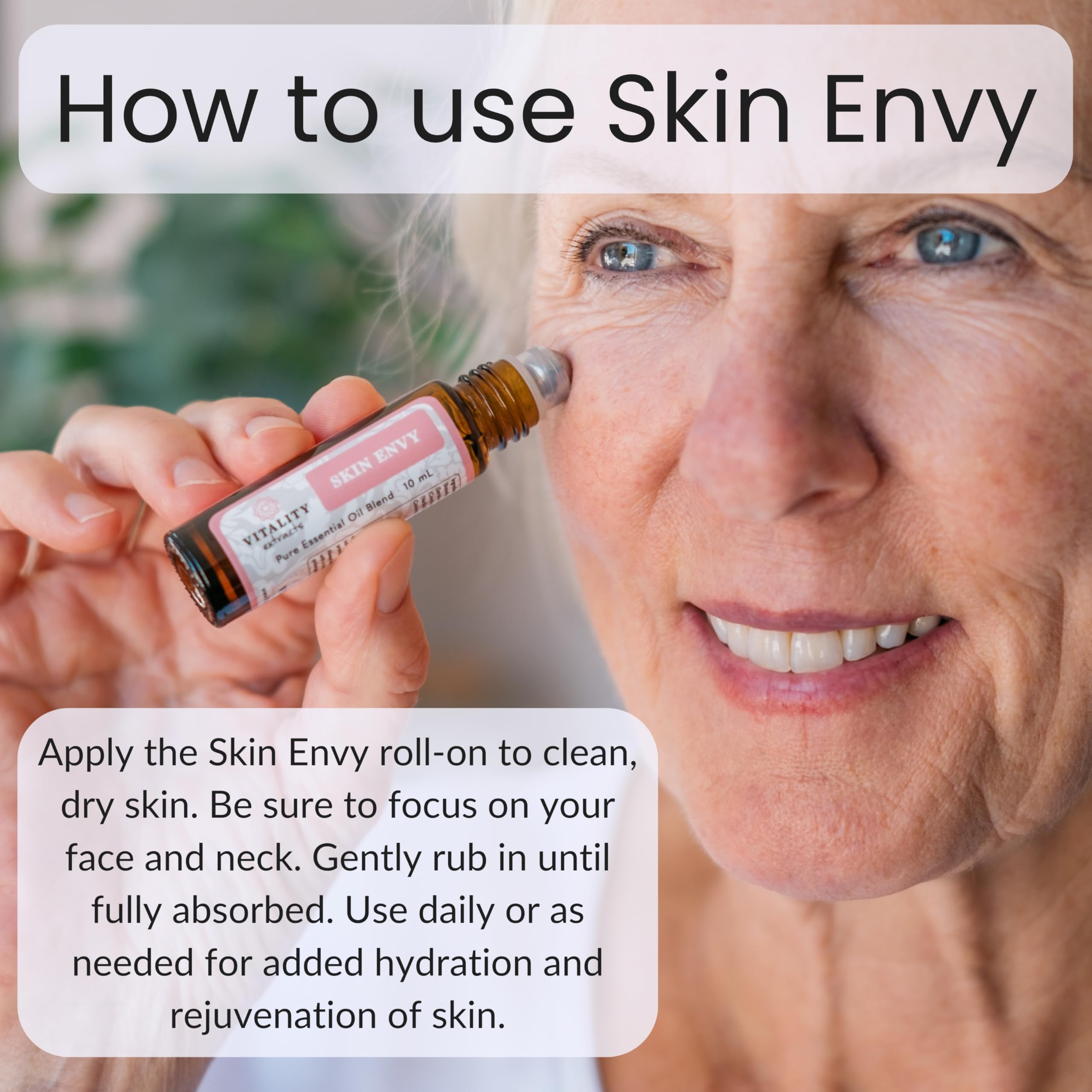 Vitality Skin Envy sandalwood extract adds calm scent and balanced feel.