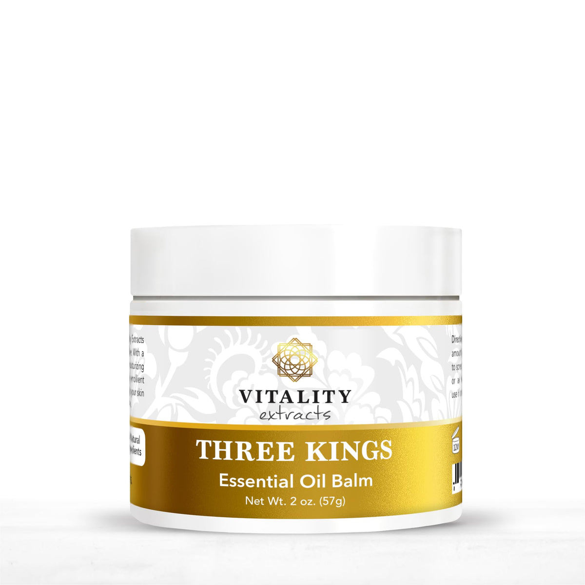 Vitality Three Kings Balm jar close-up showing rich moisture for dry skin