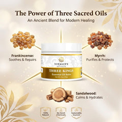 Vitality Three Kings Balm myrrh oil drops emphasize conditioning for dry skin