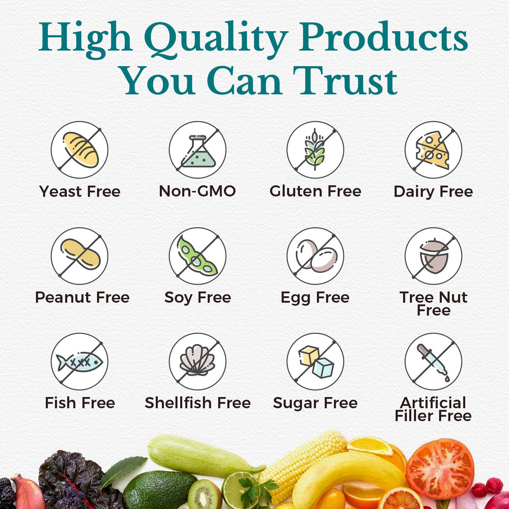Vitalitown made in USA badge on probiotic label
