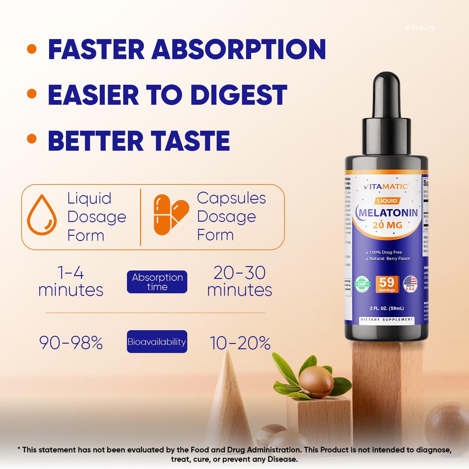 Vitamatic allergen-free ingredients badge on packaging
