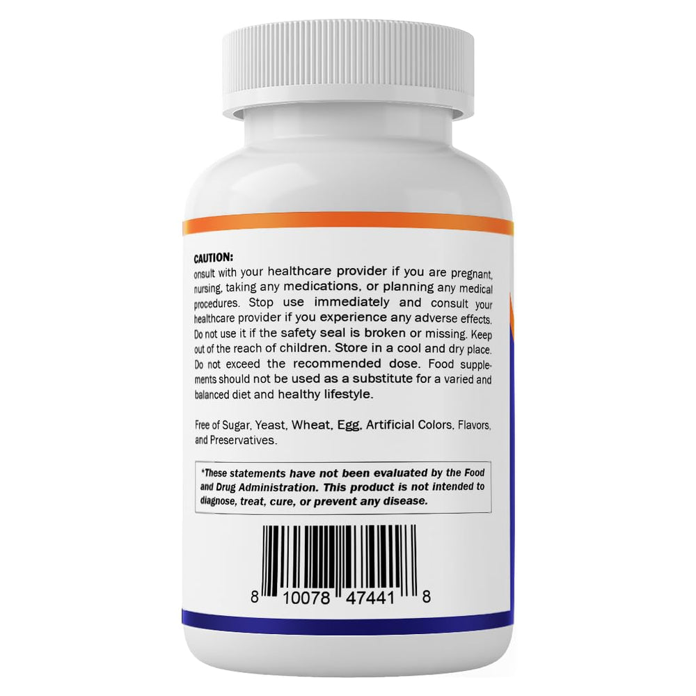 USA facility label on Vitamatic Caffeine Pills packaging.