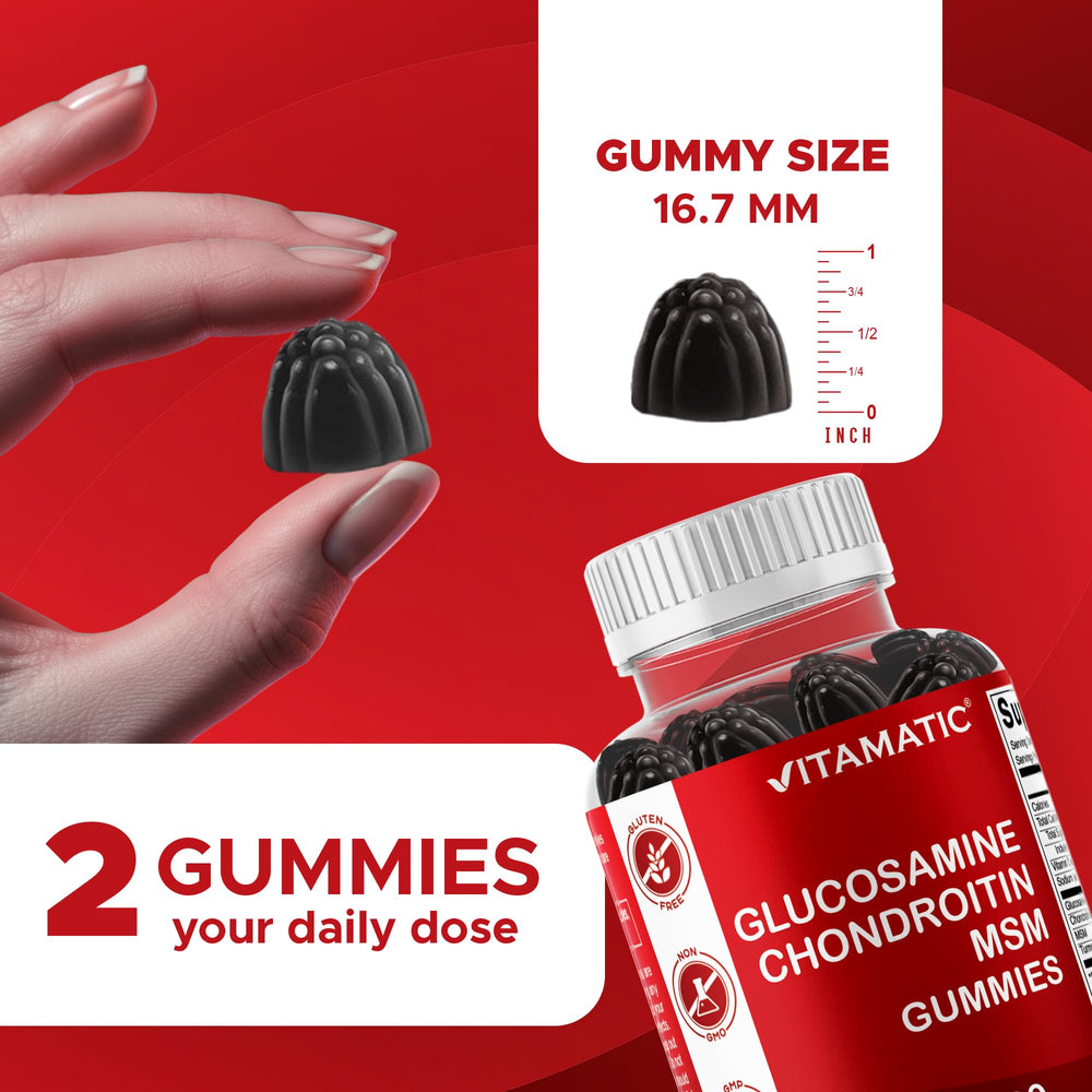 Vitamatic fruit-flavored gummies close-up—delicious taste without gelatin.
