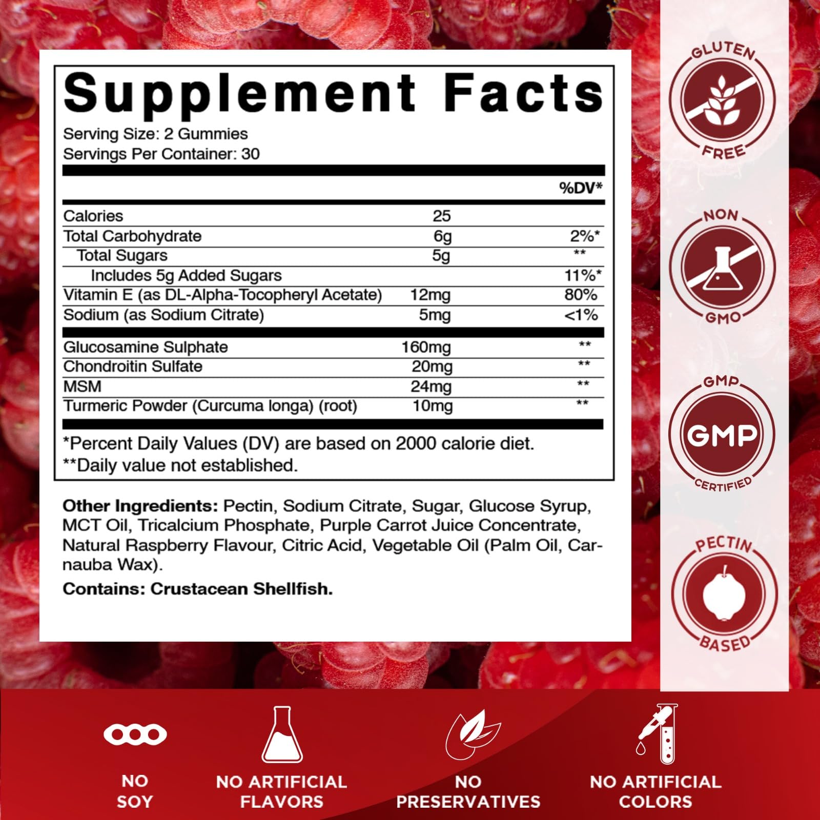 Vitamatic gummies bottle label—clean, non-GMO formula for daily use.