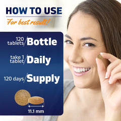 Vitamatic iron supplement bottle label highlighting USA-made quality.