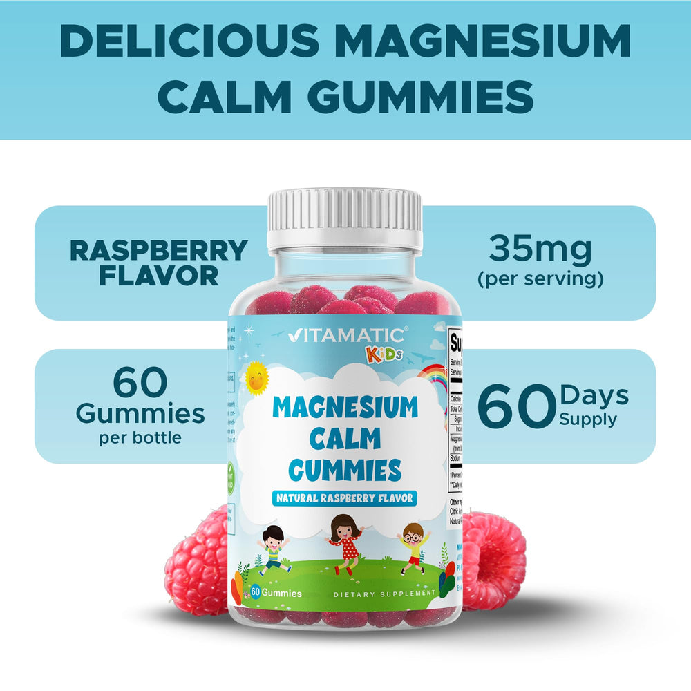 Allergen-free label on Vitamatic gummies packaging