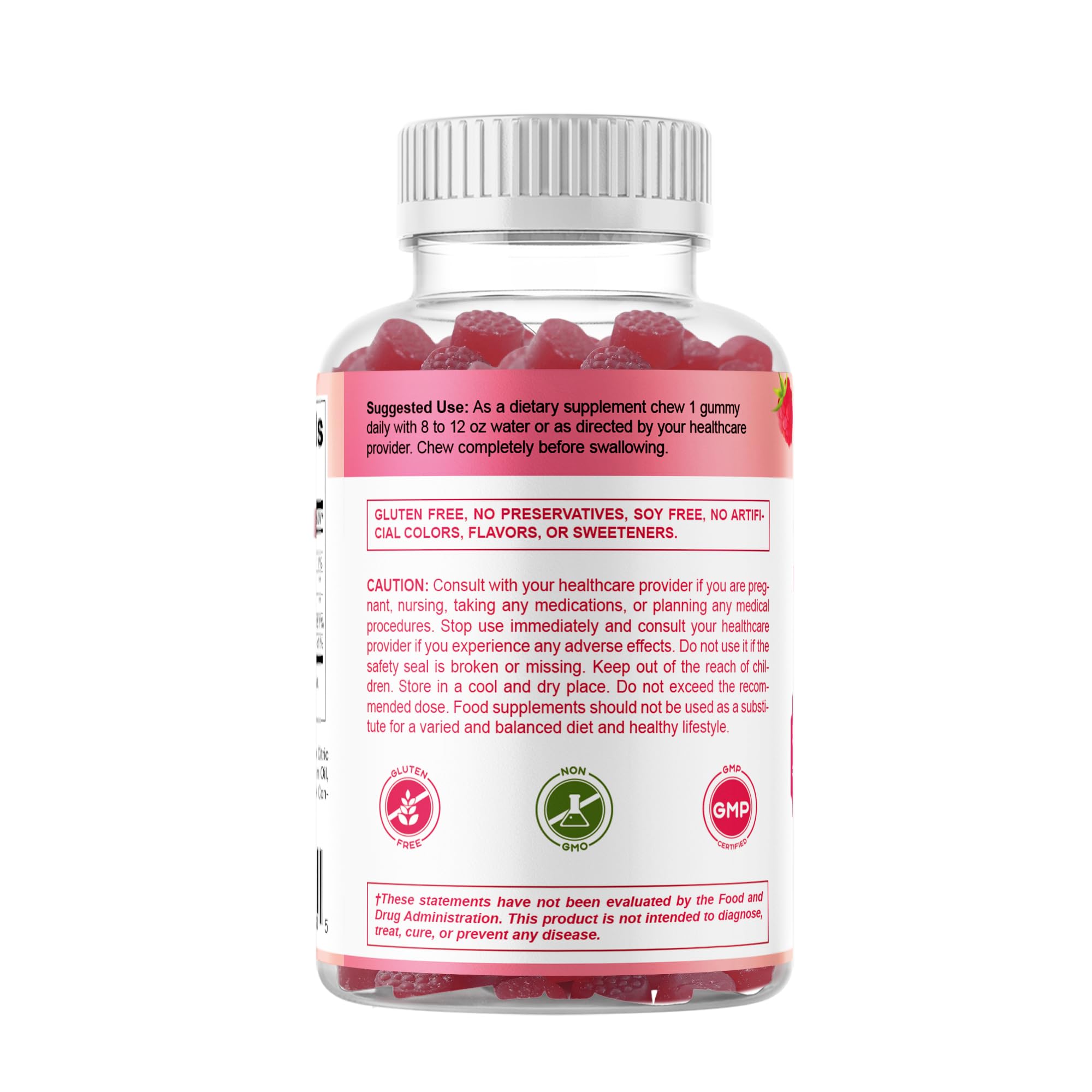 Vitamatic nutrition panel close-up with dosage details