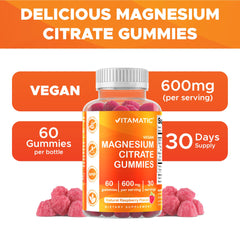 Vitamatic Gummies free of artificial colors and flavors.