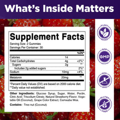 Close view of Vitamatic Melatonin Gummies bottle and label.