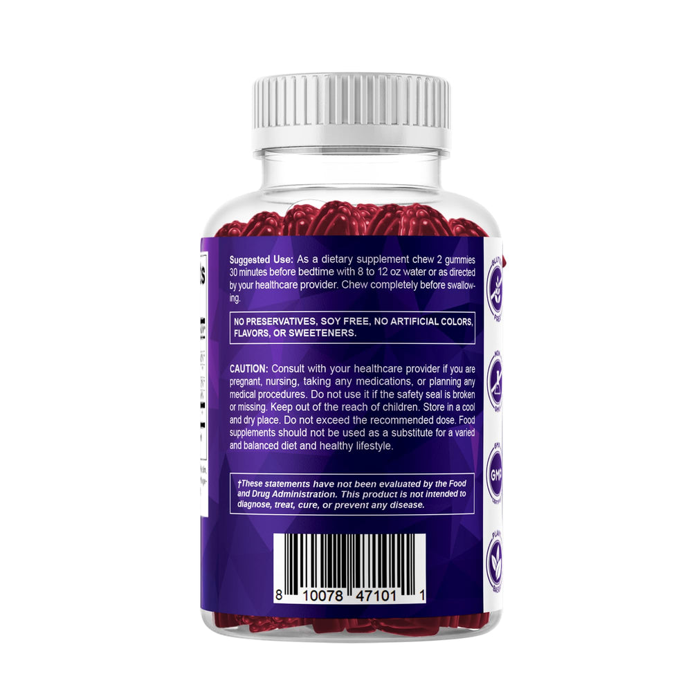 Vitamatic Melatonin Gummies easy-to-swallow gummy form