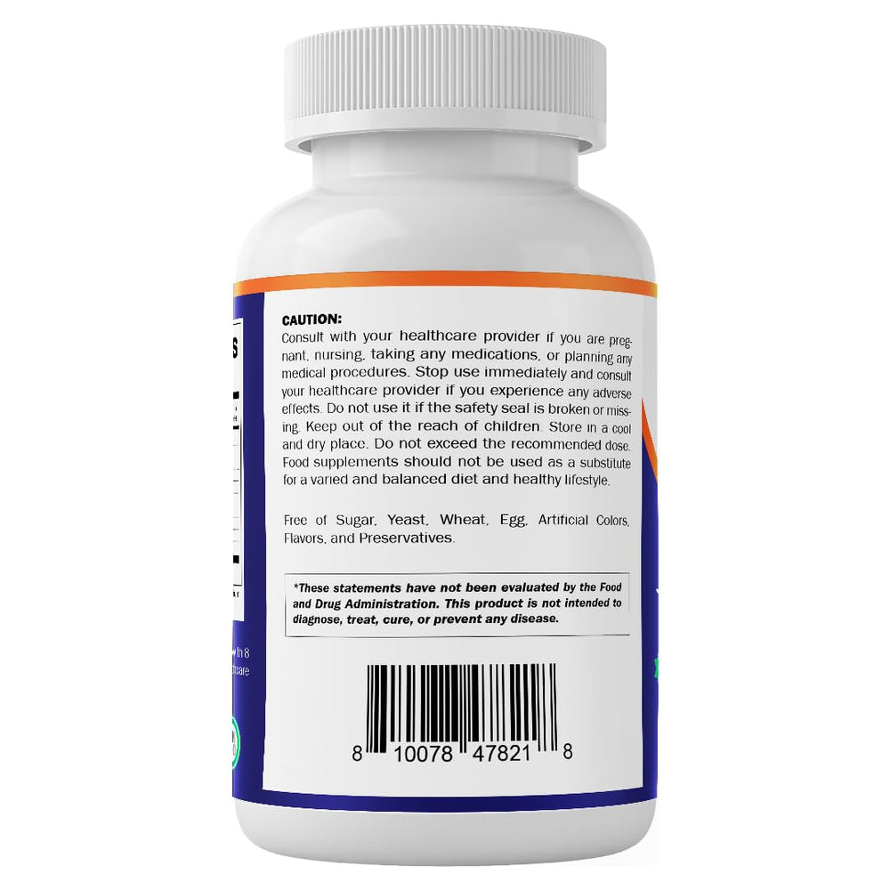 Vitamatic non-GMO sugar-free label on bottle.