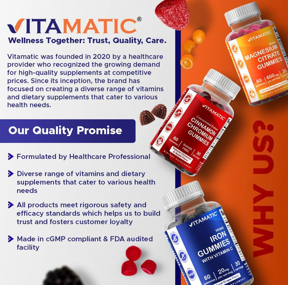 Vitamatic Prebiotic Fiber Gummies strawberry flavor close-up showing vibrant color and flavor.