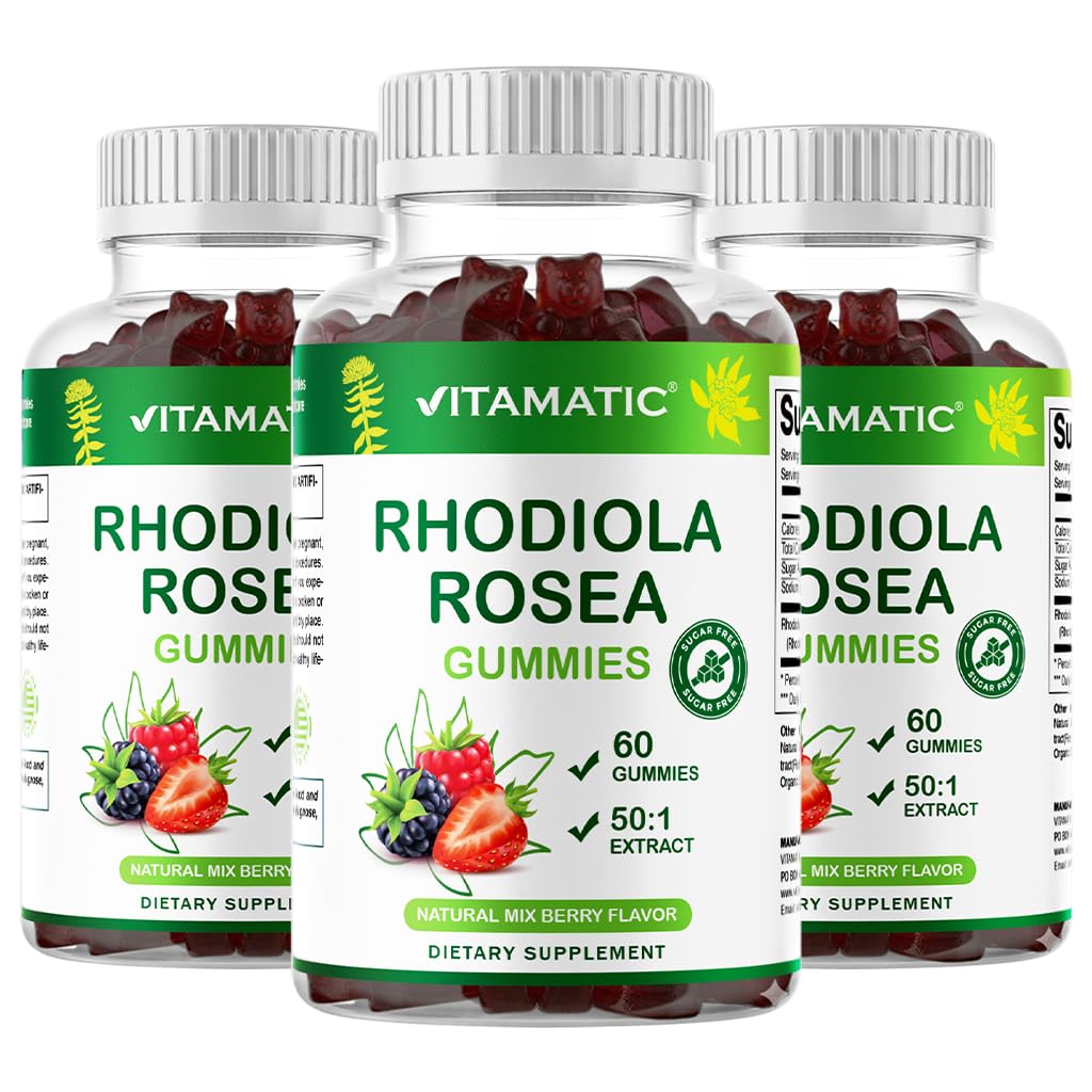 Serving spoon of Vitamatic gummies shows convenient on-the-go routine.