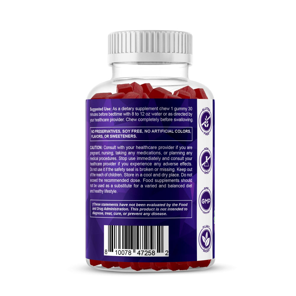 Vitamatic sugar free melatonin gummies nighttime ritual use suggested