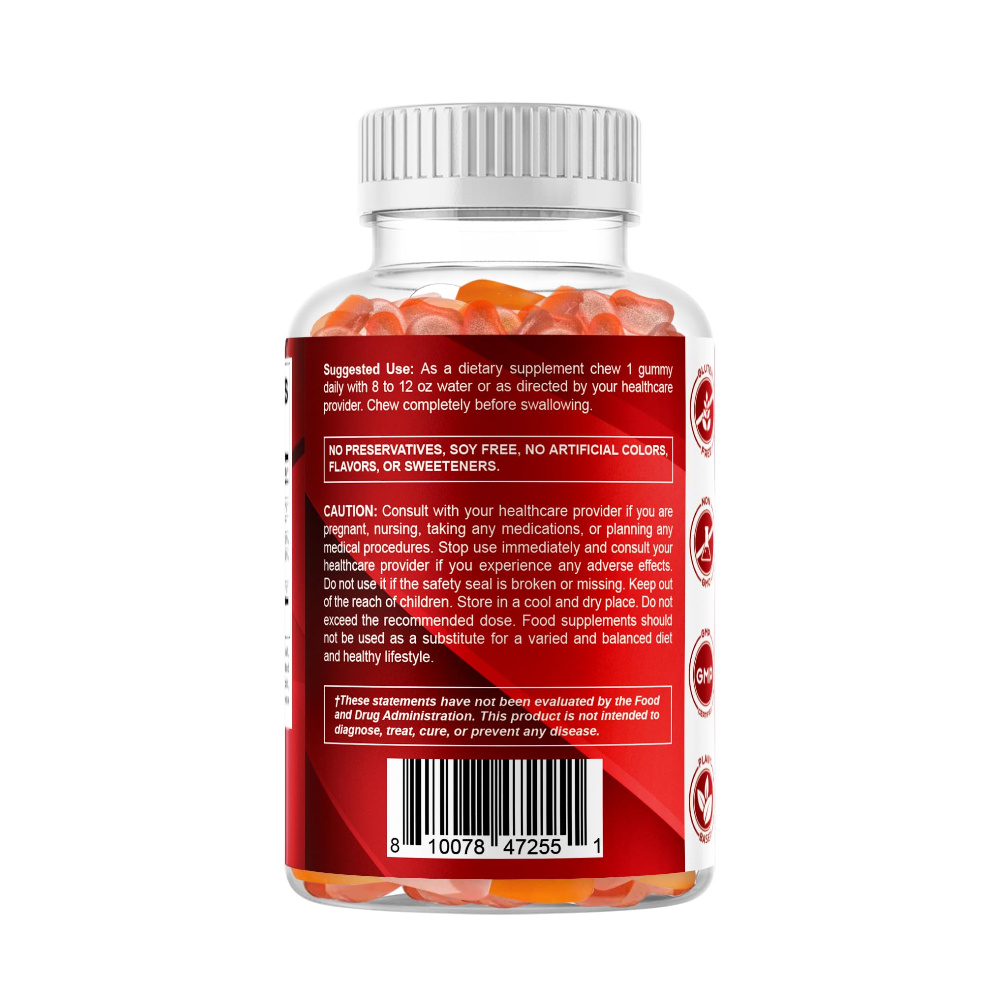 Lifestyle shot of a person taking a Vitamatic gummy