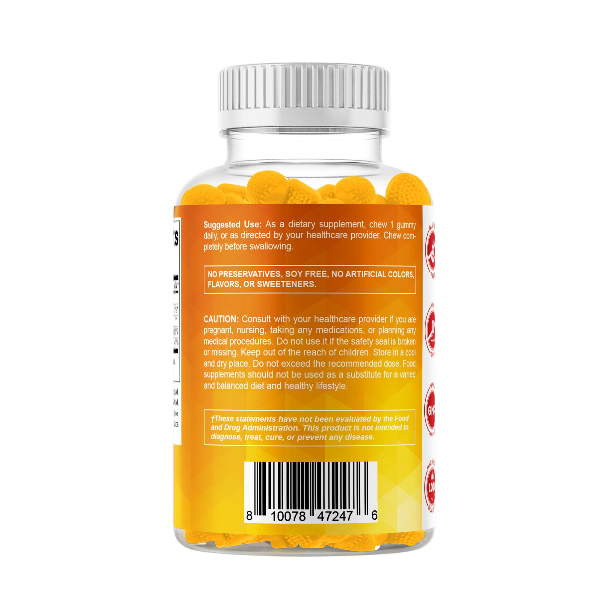 Vitamatic bottle with seal before use on kitchen counter.