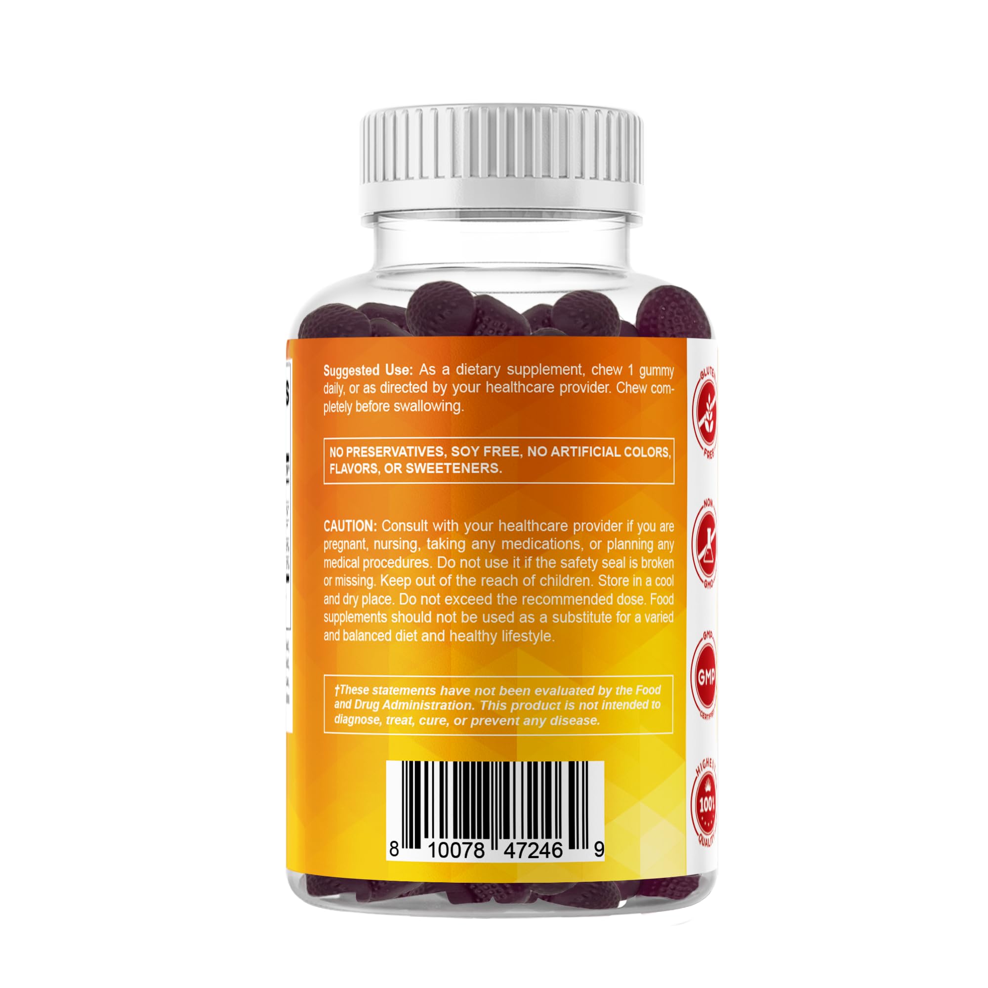 Vitamatic unopened bottle with packaging reveals 120-serving supply.