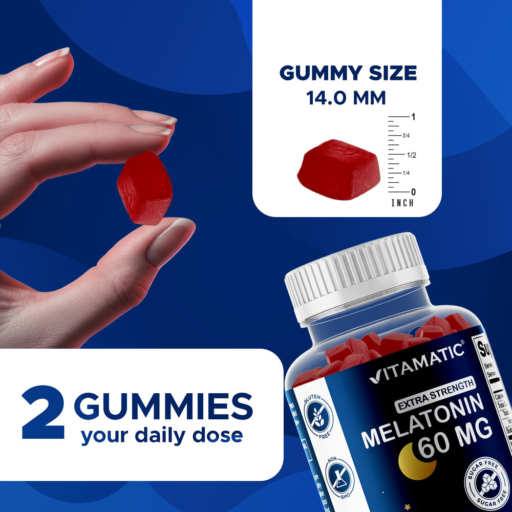 Vitamatic vegan-friendly melatonin gummies in plant-based formulation for vegan lifestyles