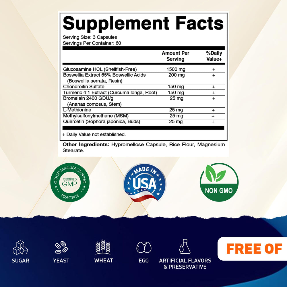 Vitamatic vegetarian capsules pack showing shellfish-free formula.