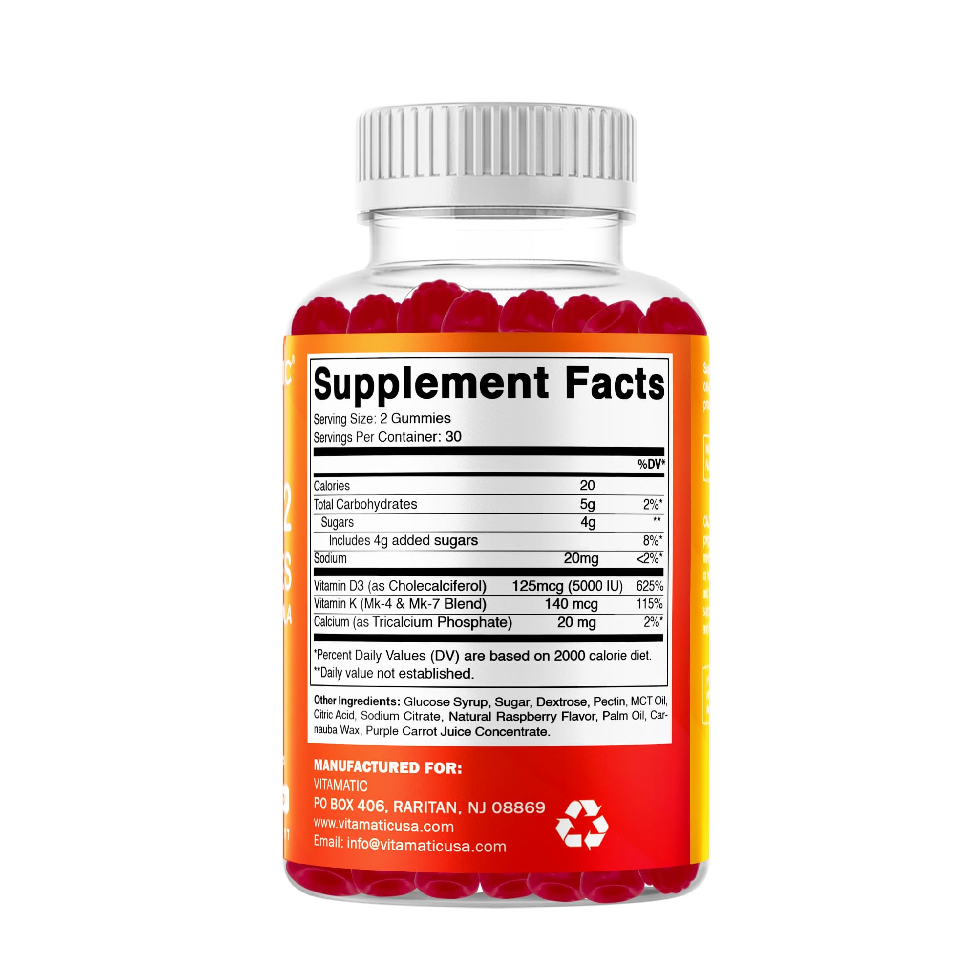 Vitamatic gummies as a heart-friendly daily supplement.