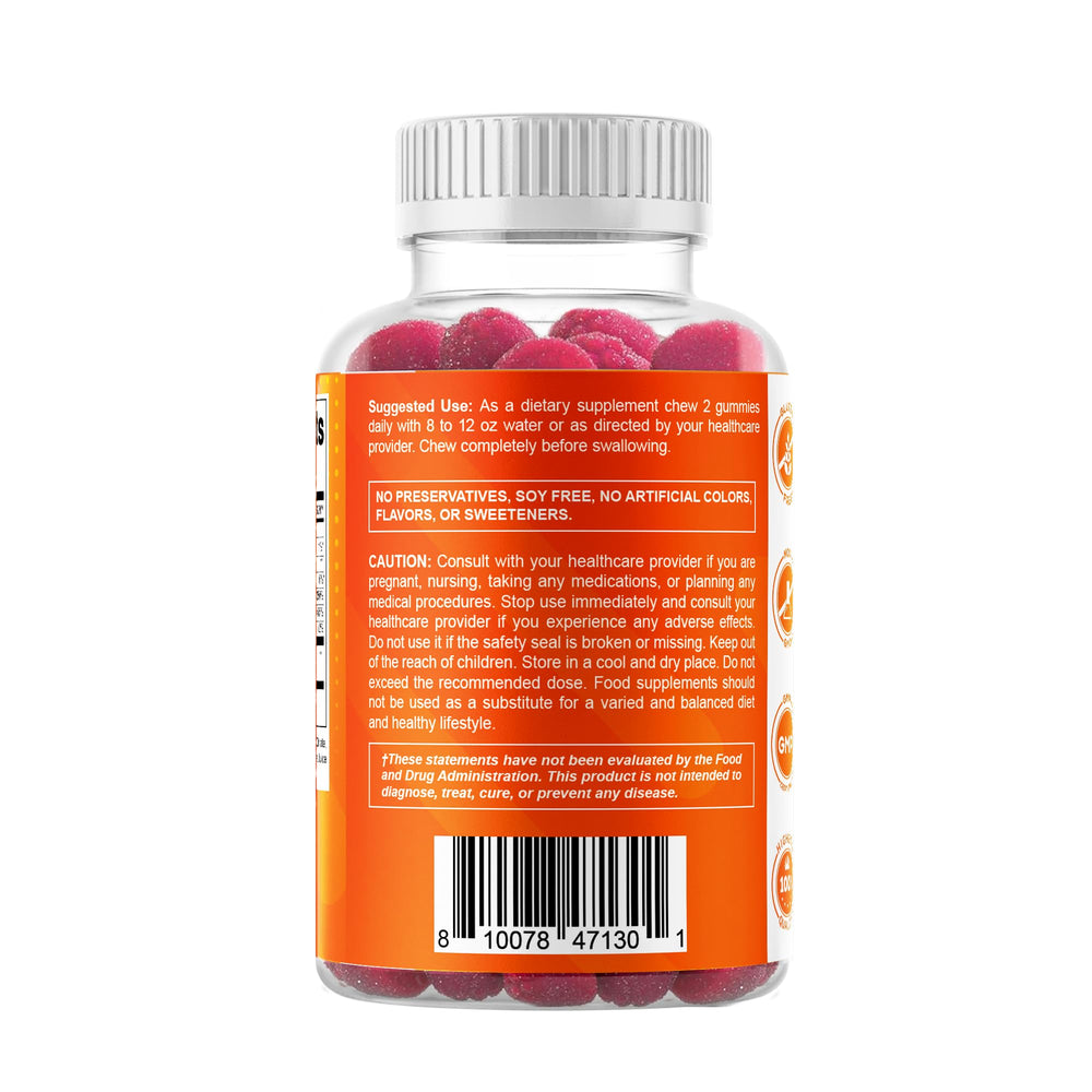 Vitamatic Zinc gummies with natural berry flavor and no artificial colors