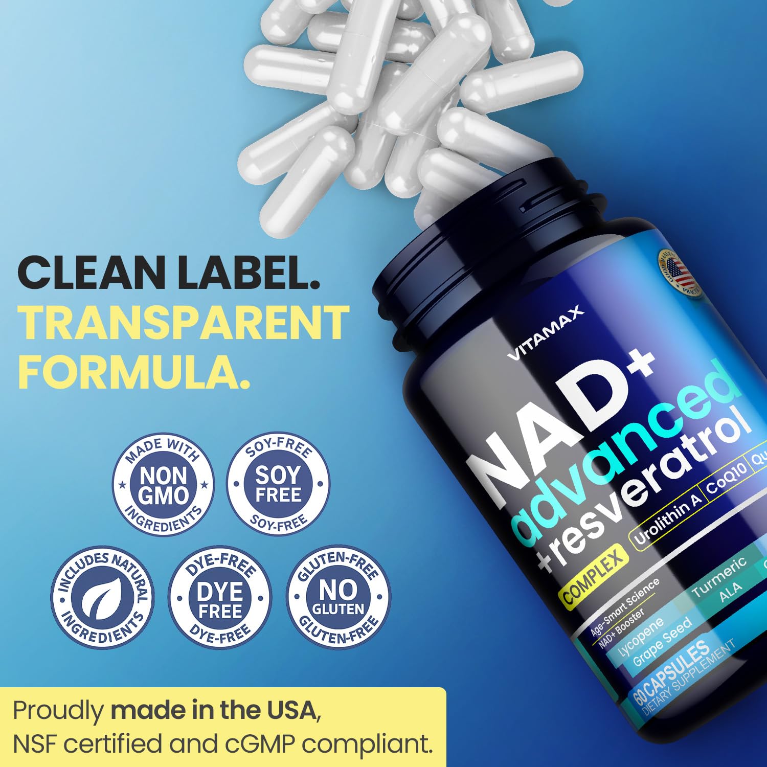 Vitamax ala quercetin energy capsule focusing on daily vitality.