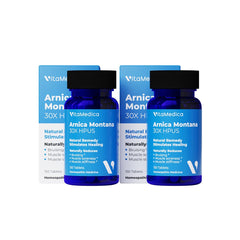 VitaMedica Arnica 30X tablets dissolve under the tongue for easy relief.