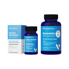 VitaMedica Arnica Montana 30X tablets dissolve under the tongue for easy use.