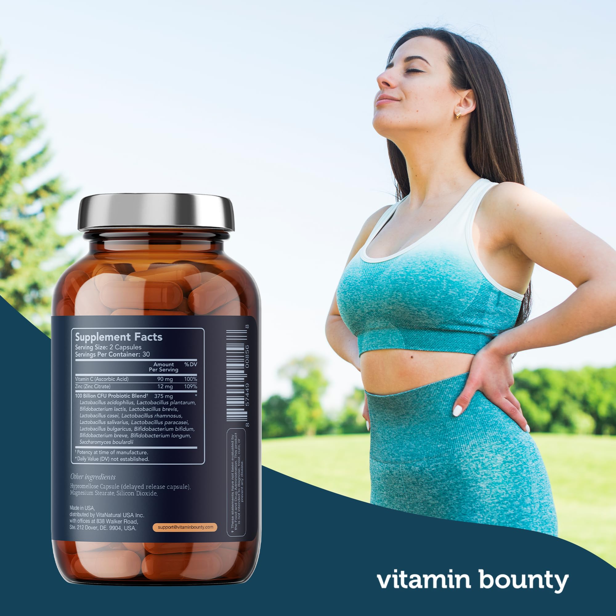 Vitamin Bounty Pro-100 delayed-release capsules in blister pack