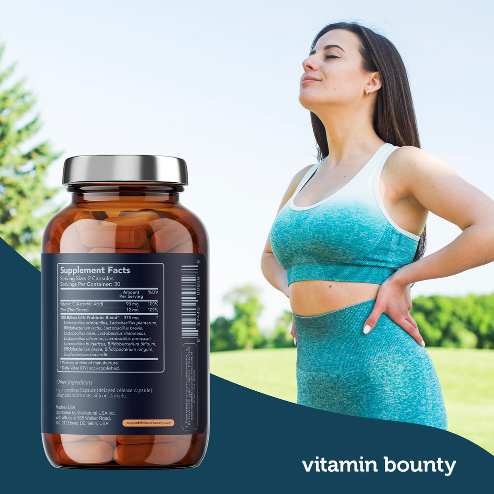Vitamin Bounty Pro-100 delayed-release capsules in blister pack
