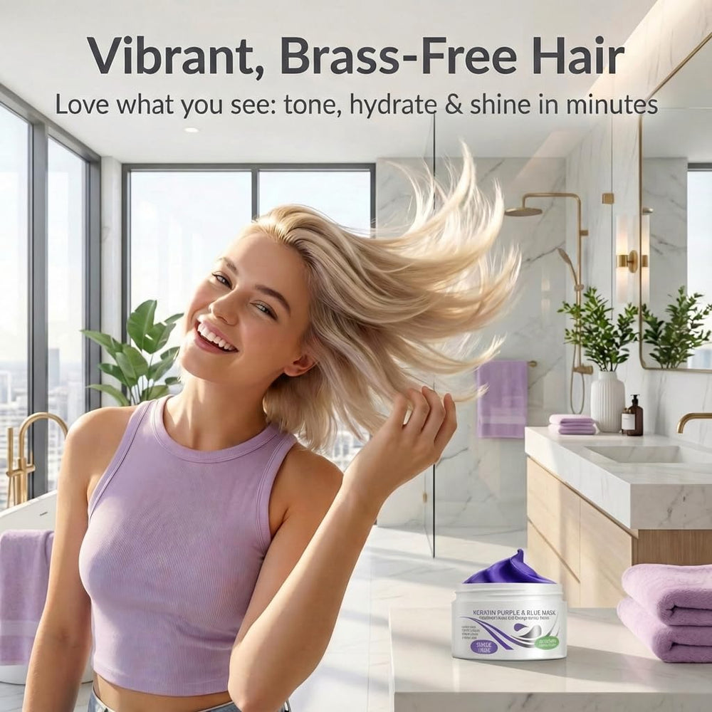 VITAMINS color-enhancing formula boosts blonde vibrancy