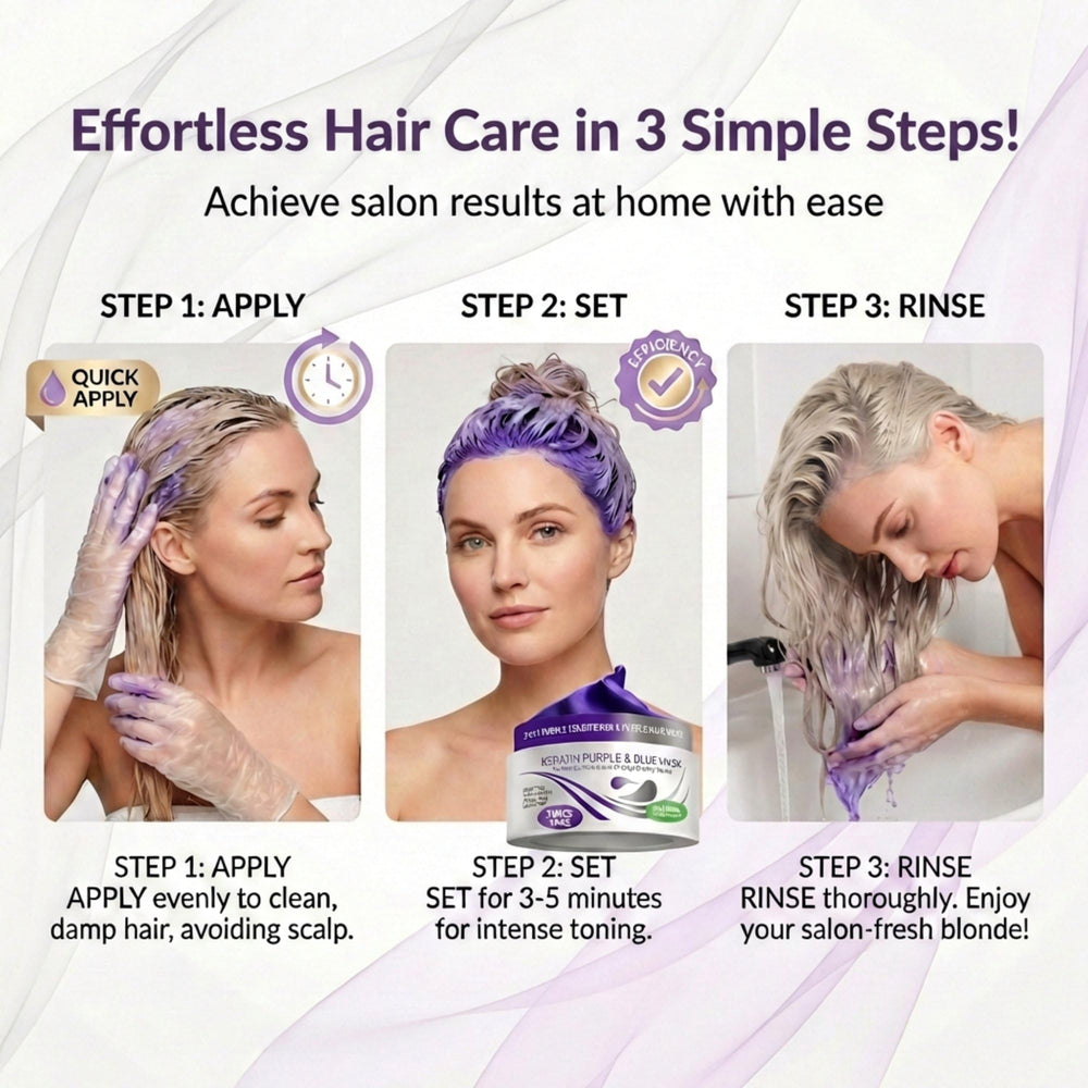 VITAMINS purple blue toner hair color enhancer preserves vibrancy