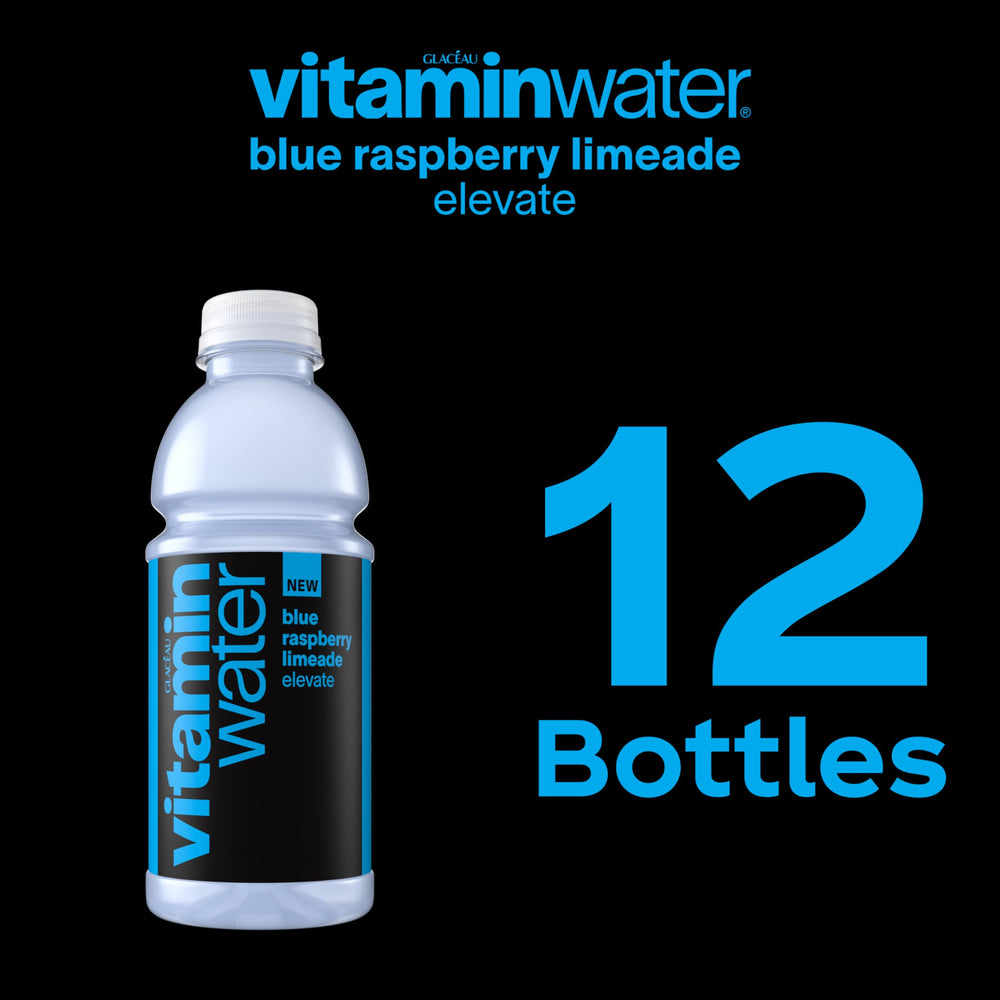 Vitaminwater Elevate bottle with ice suggests everyday refreshment