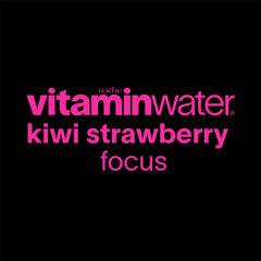 Vitaminwater Focus bottle shows vitamins B5, B6, B12 for daily nourishment.
