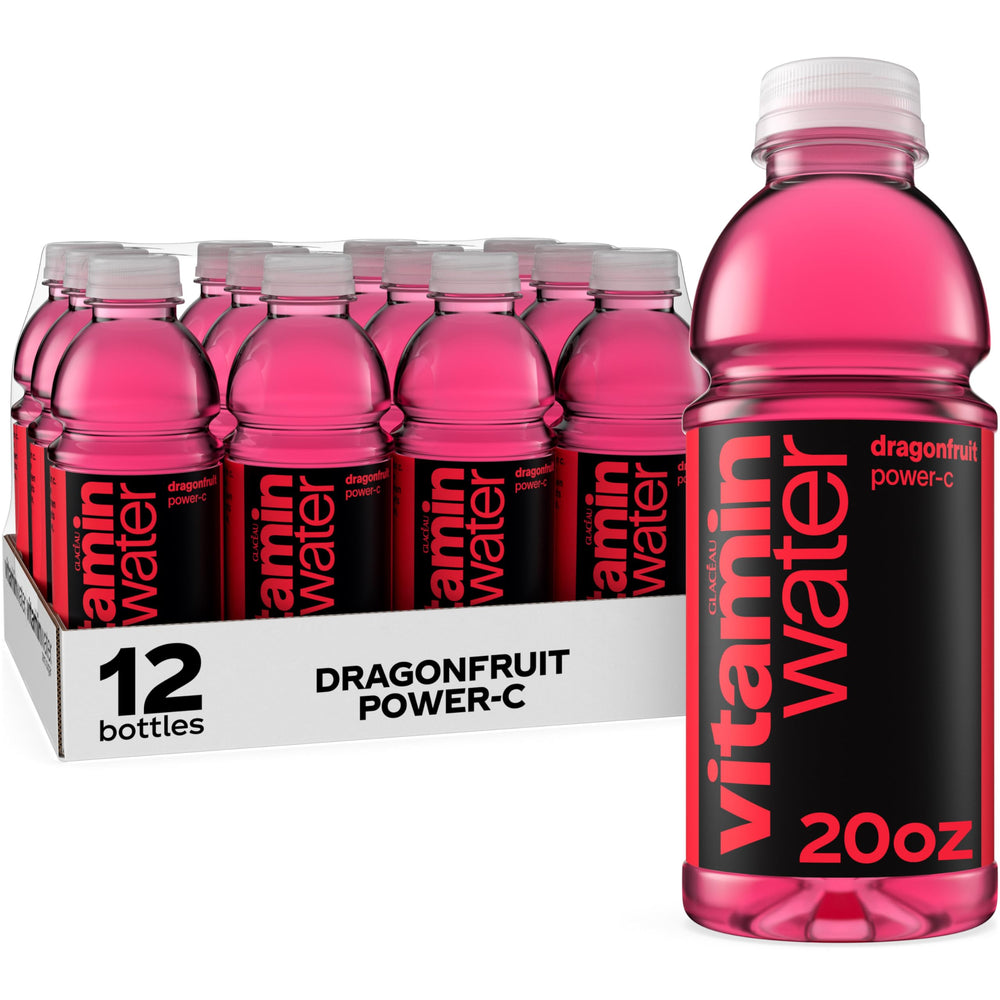 Vitaminwater Power-C Dragonfruit bottle with bold label, ready for daily hydration.