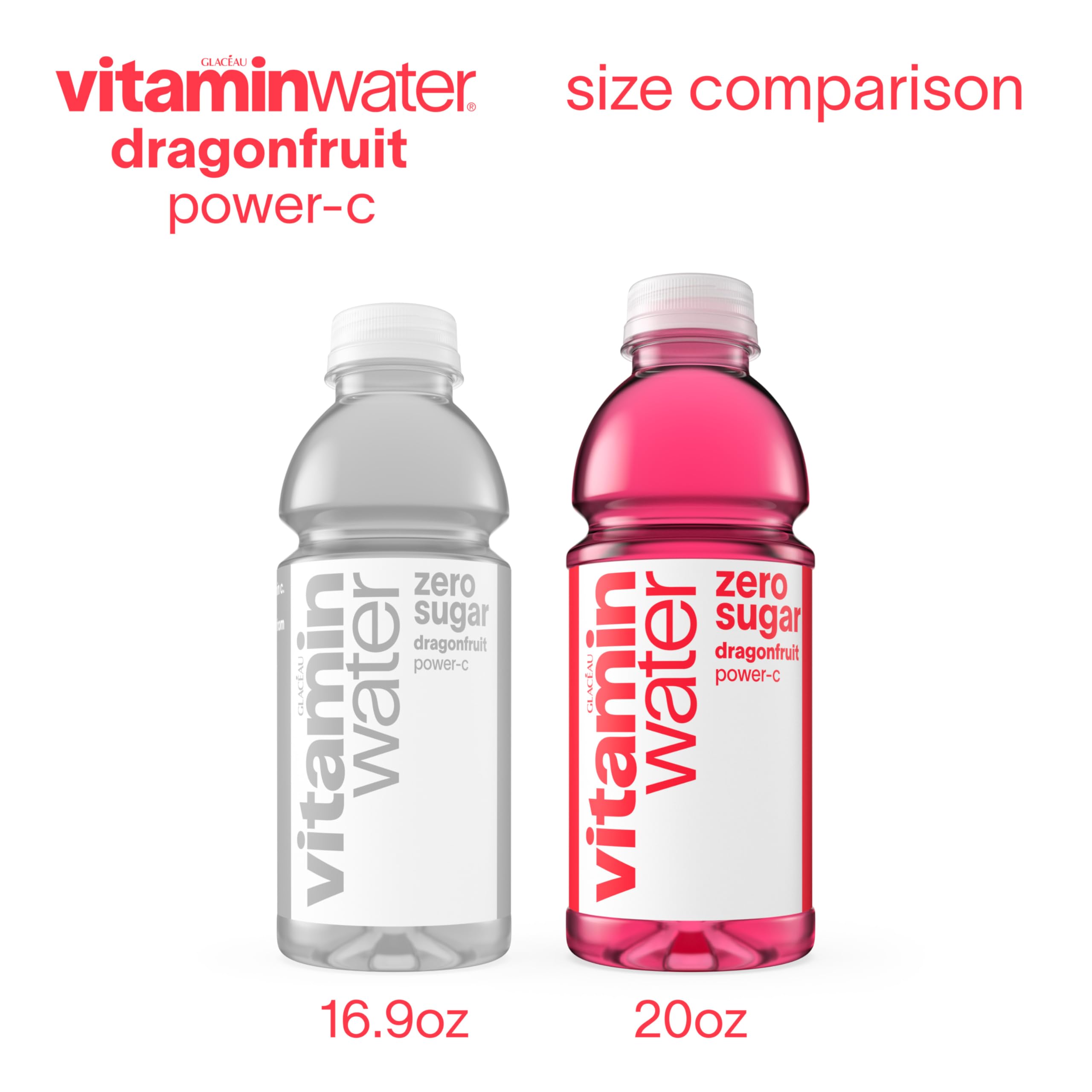 Vitaminwater Power-C ingredients visual, electrolytes and vitamins