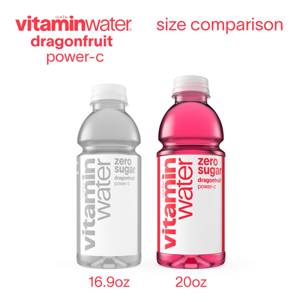 Vitaminwater Power-C ingredients visual, electrolytes and vitamins