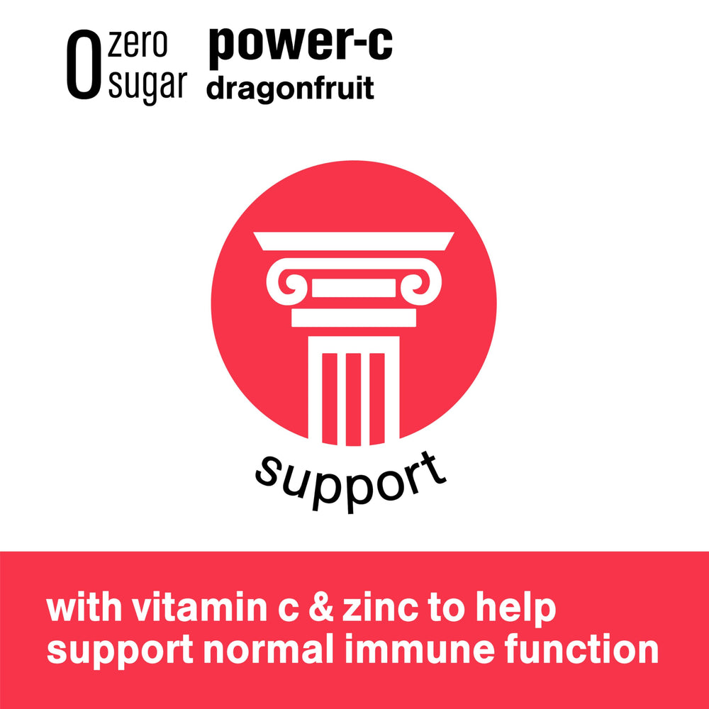 Vitaminwater Power-C pour action, refreshing dragonfruit flavored water