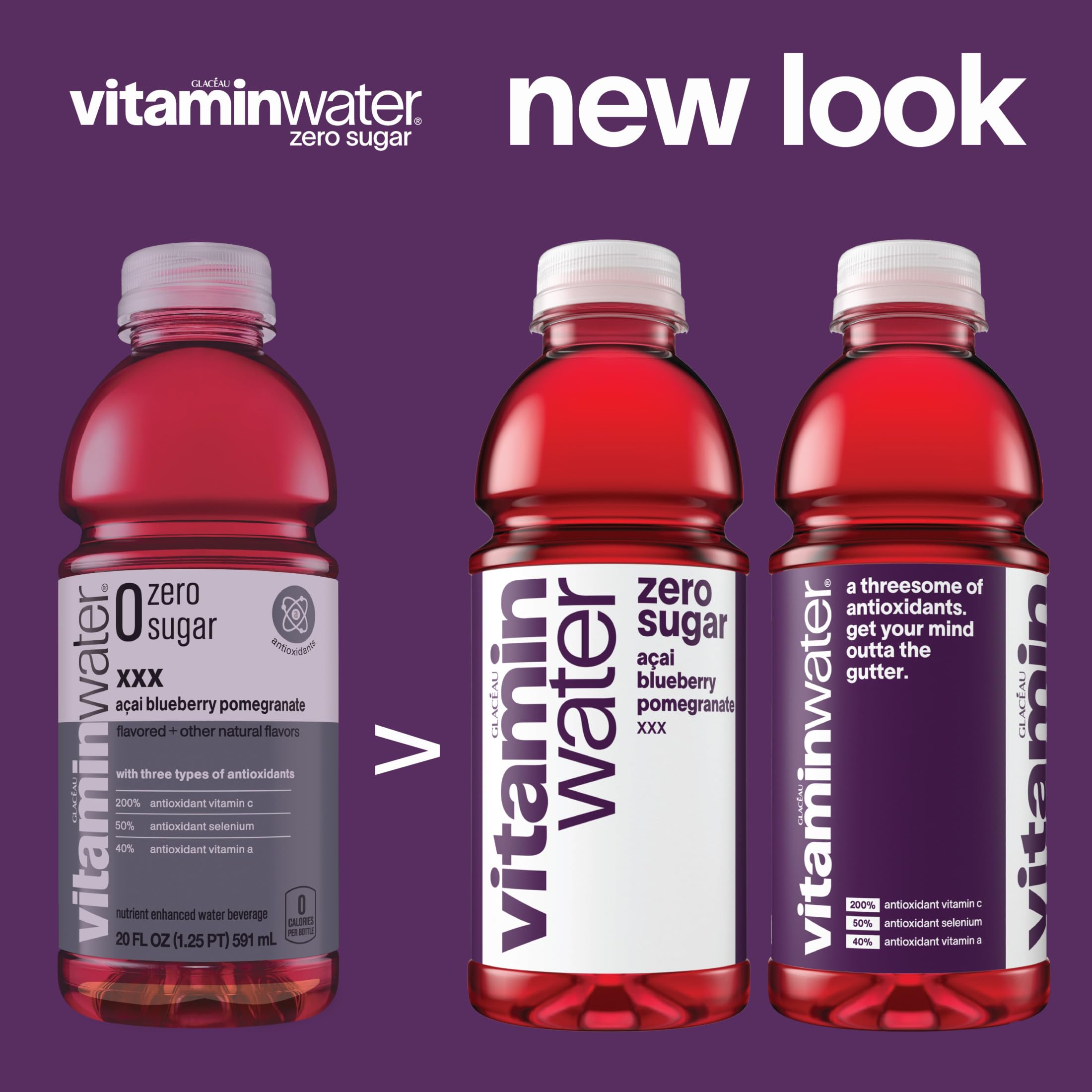 Twelve-pack of Vitaminwater Shine bottles ready for daily use and on-the-go hydration