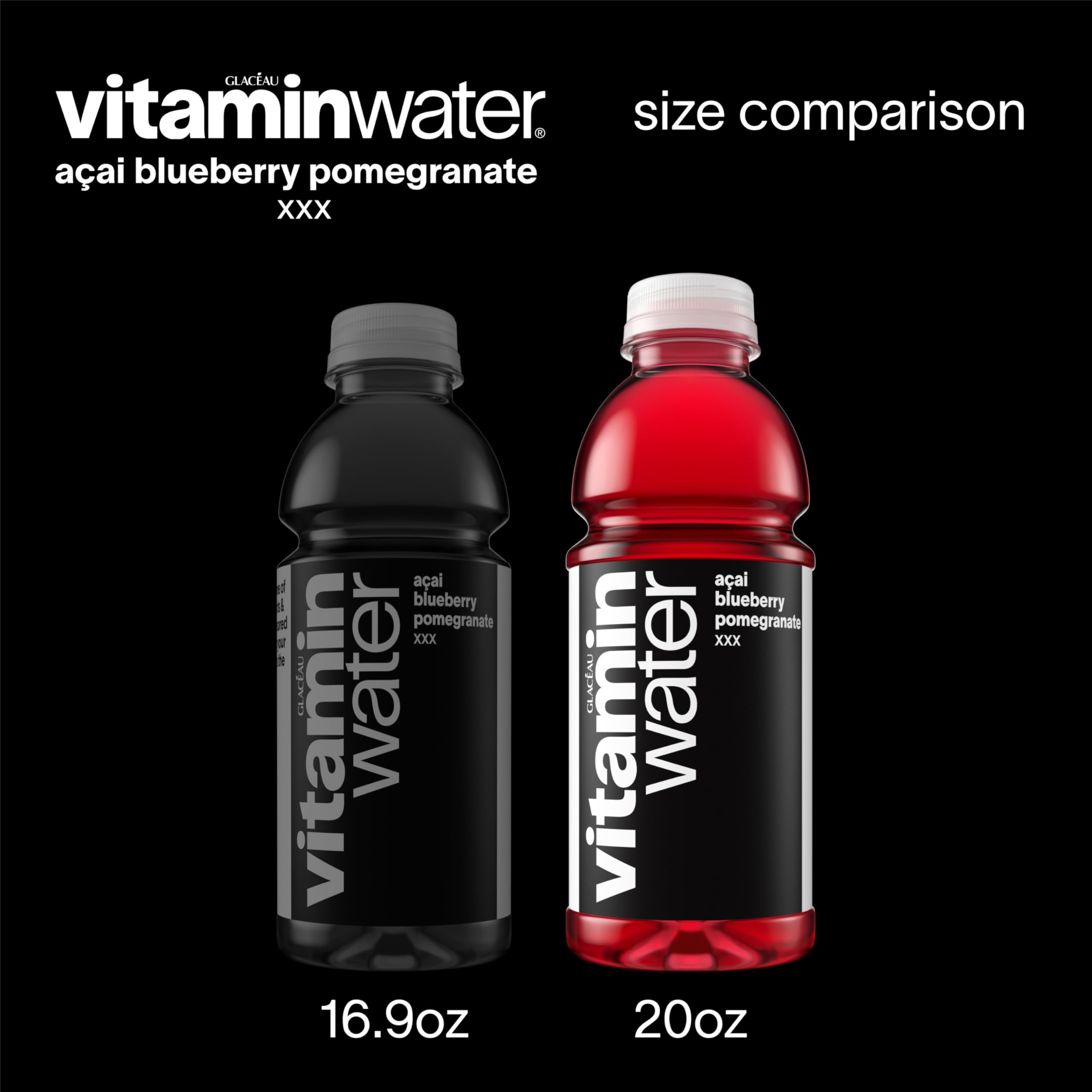 Vitaminwater XXX bottle with straw emphasizes convenient on-the-go refreshment.