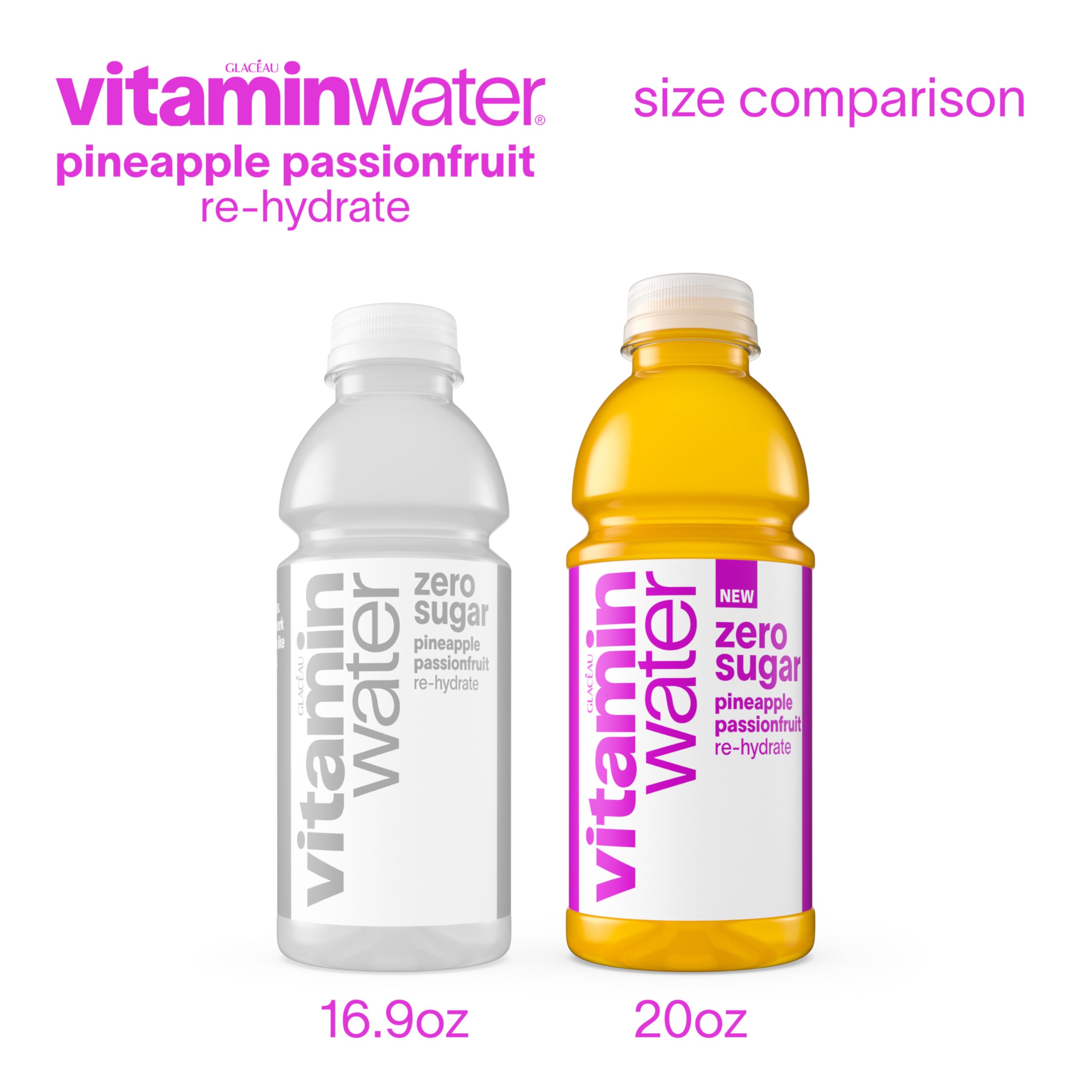 Vitaminwater Zero Sugar Pineapple Passionfruit 12-pack displays value for on-the-go routines.