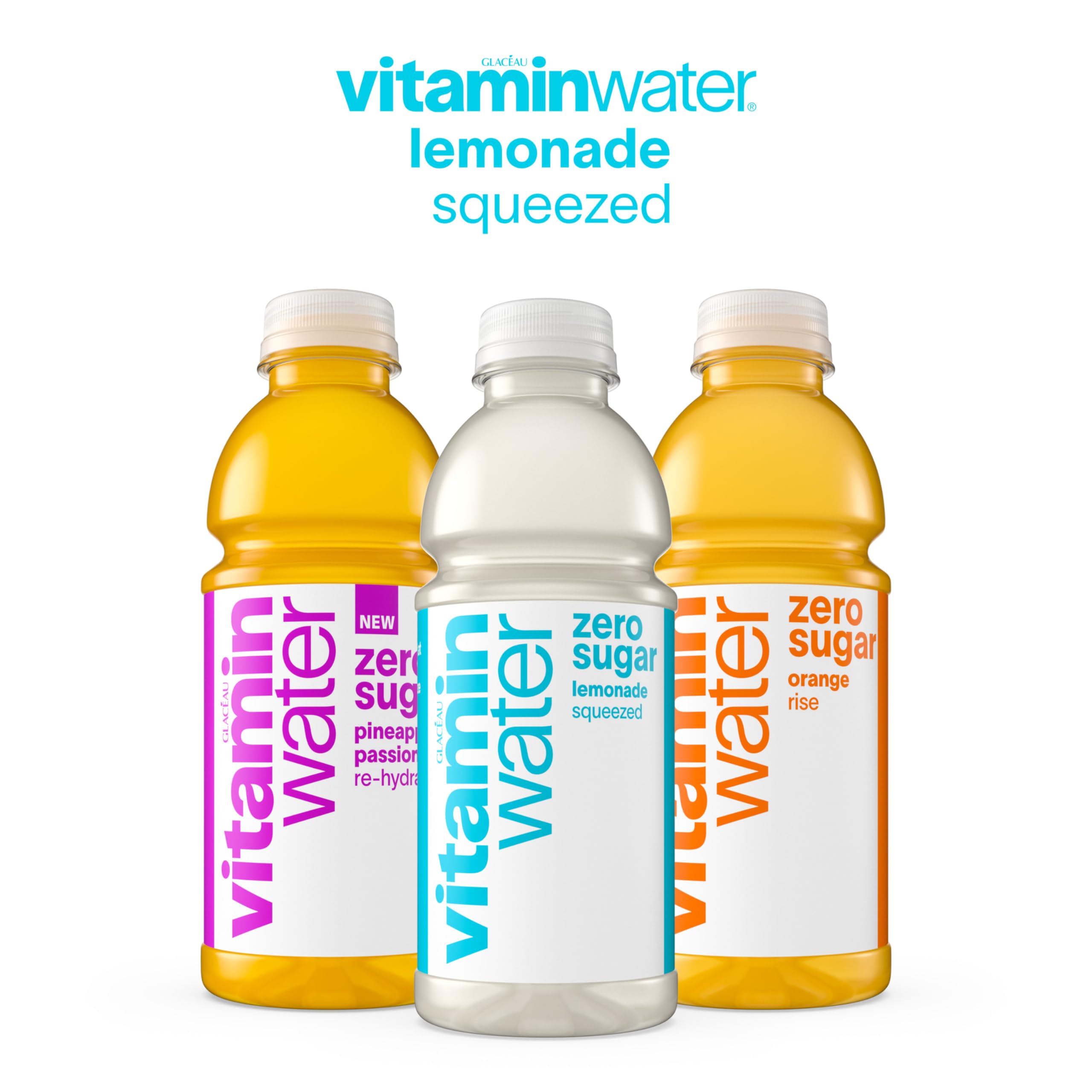 Nutrition panel on Vitaminwater Zero Sugar Squeezed Lemonade ingredients overview