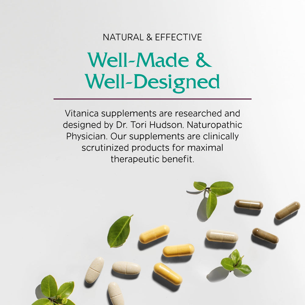 Vitanica brand logo on packaging signals trusted women's health care