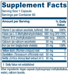 Vitanica Iron Extra capsules close-up showing capsule texture and form