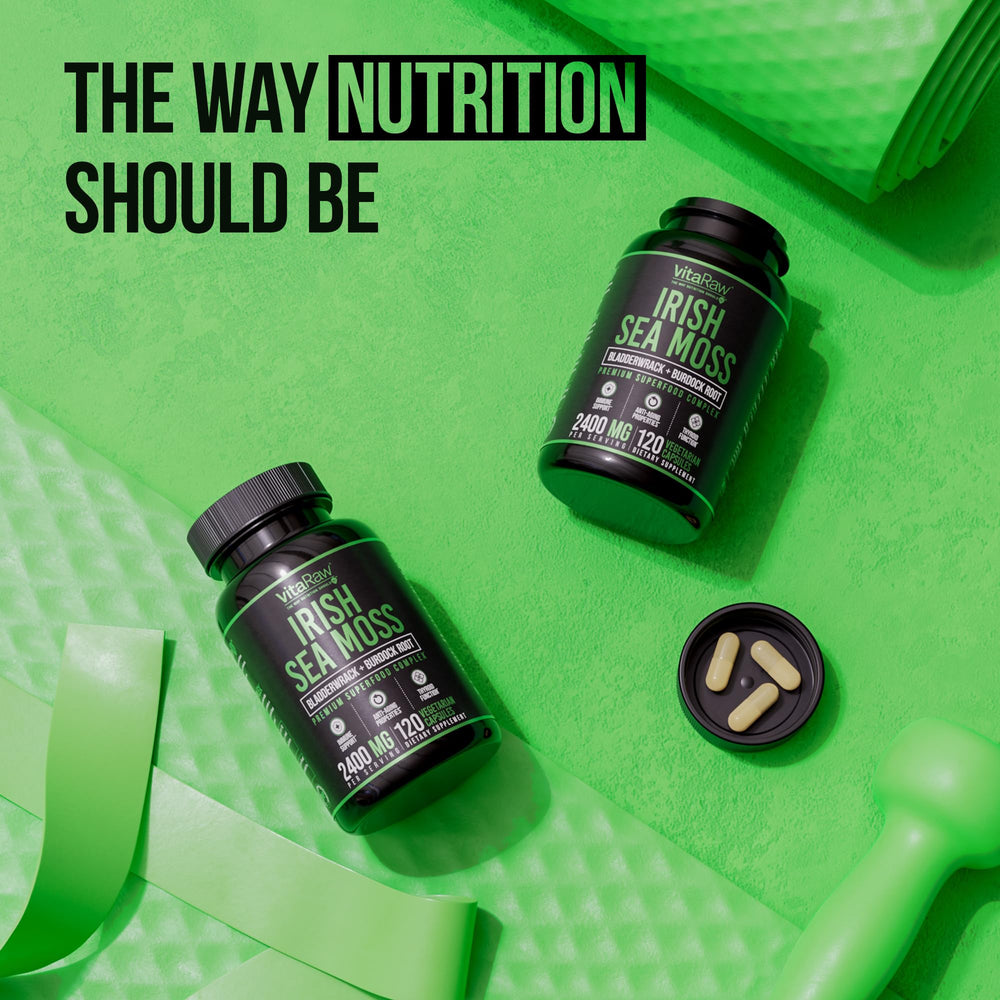 VitaRaw bottle displayed on kitchen counter for daily supplement routine.