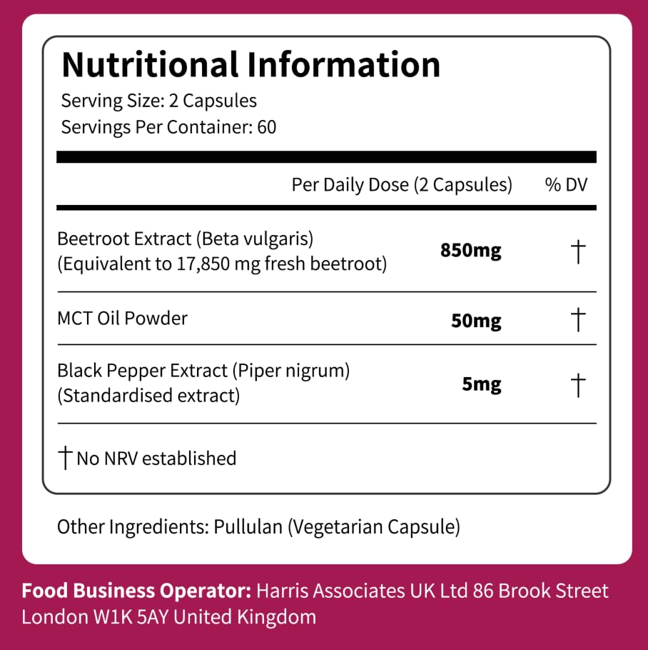 Vitarevive organic beet root capsules next to fresh beets for natural nutrition.